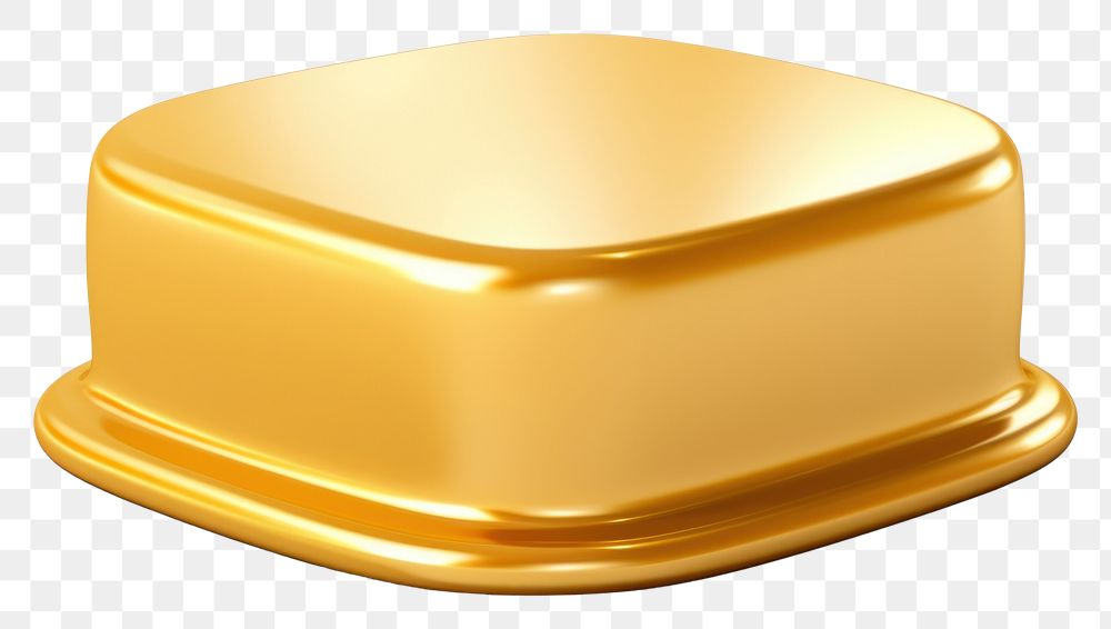 PNG Cake icon gold shiny white background.