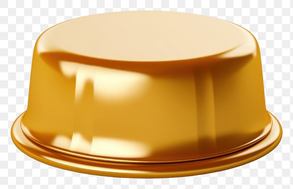 PNG Cake icon shiny gold white background.