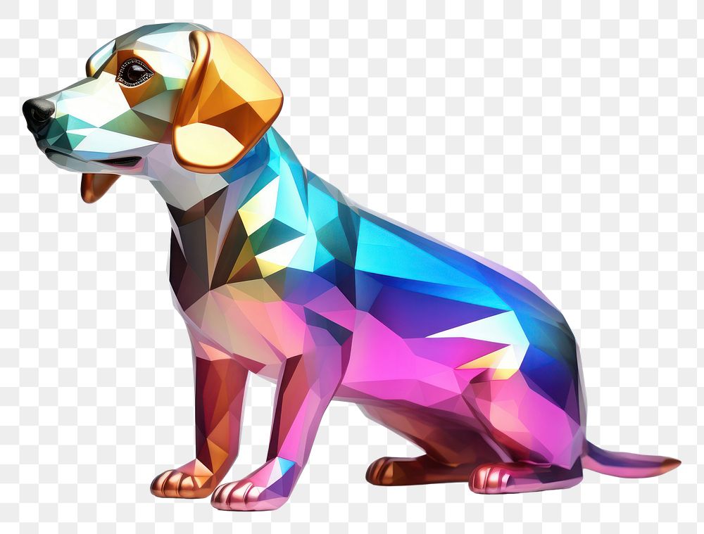 PNG Beagle dog icon iridescent animal mammal hound.