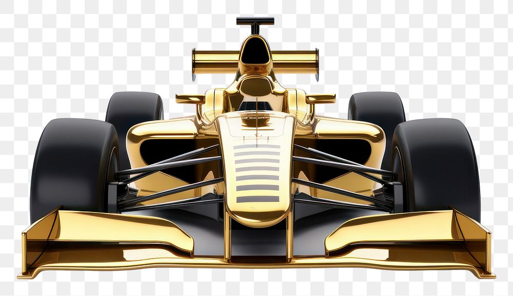 PNG Simple racing car vehicle gold 