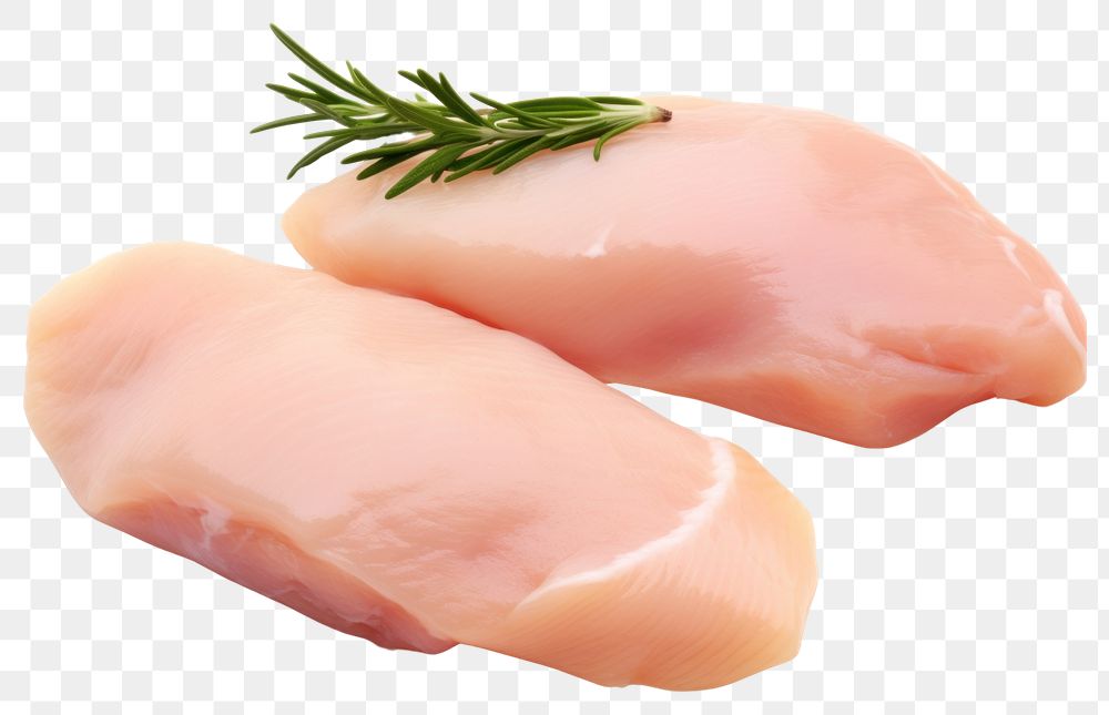 PNG Chicken meat food white background freshness.