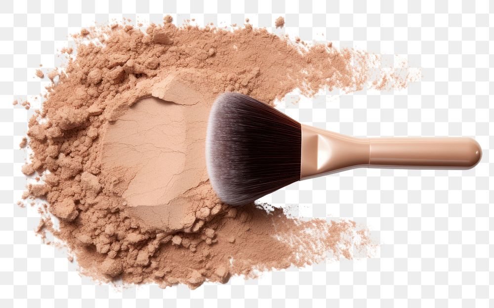 PNG Brush cosmetics eyelash powder.
