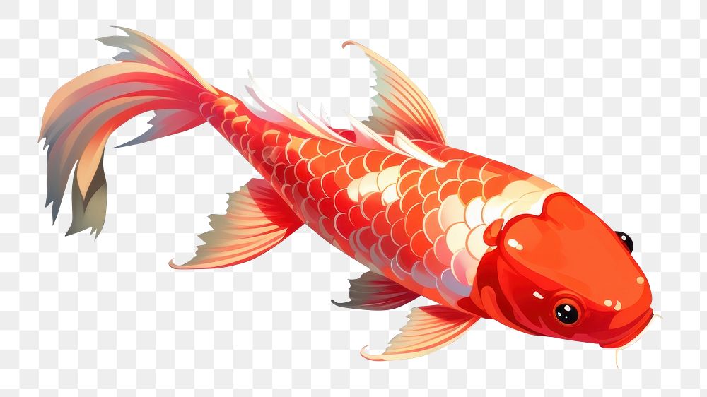 PNG  Koi fish animal carp. AI generated Image by rawpixel.