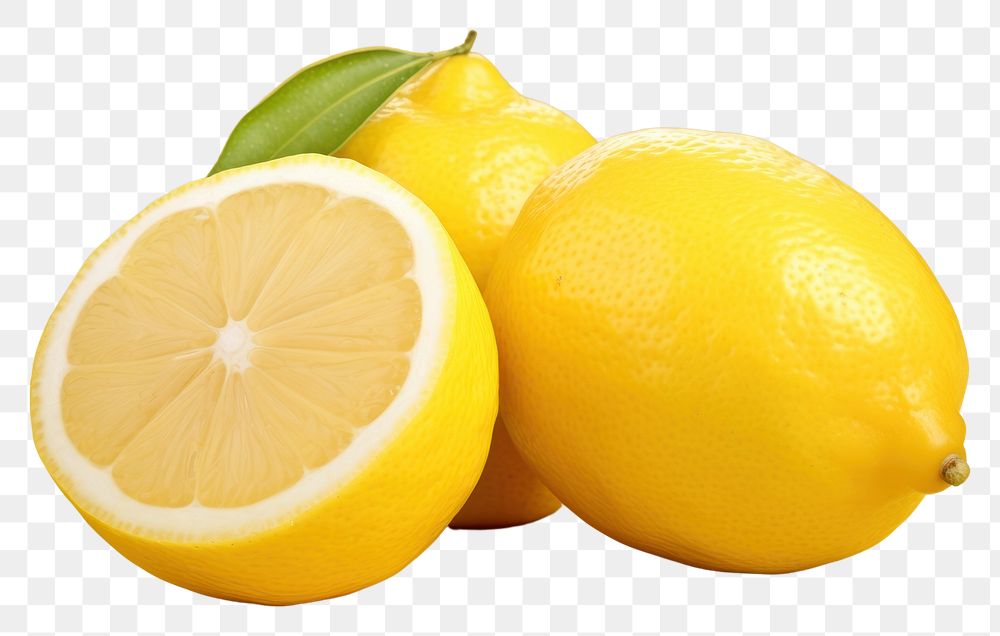 PNG Ripe lemon fruit plant food