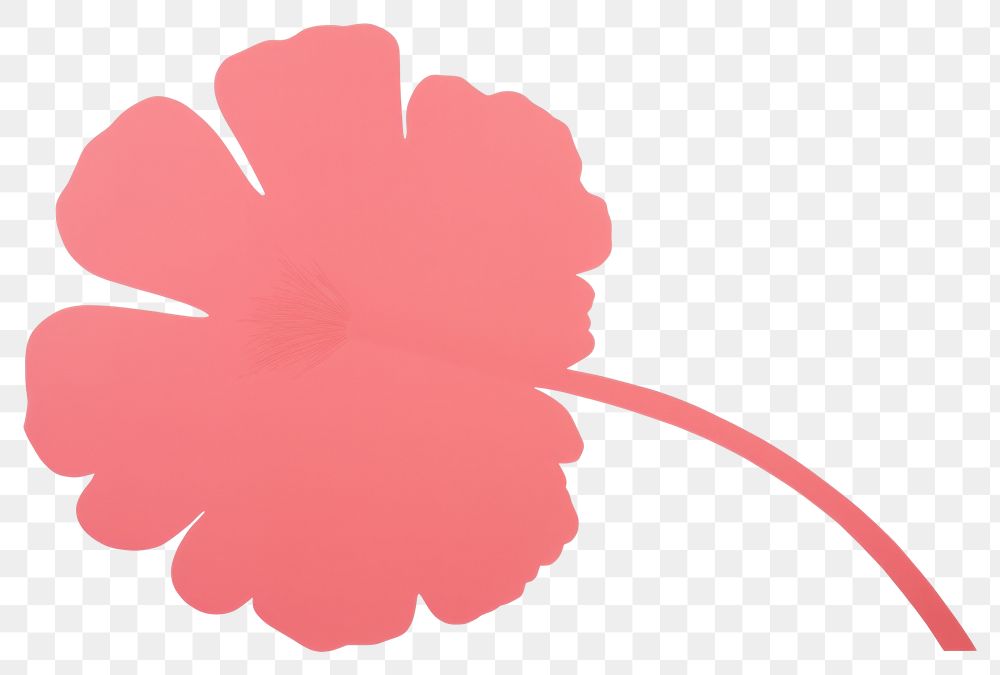 PNG Tailflower minimalist form petal creativity geranium.