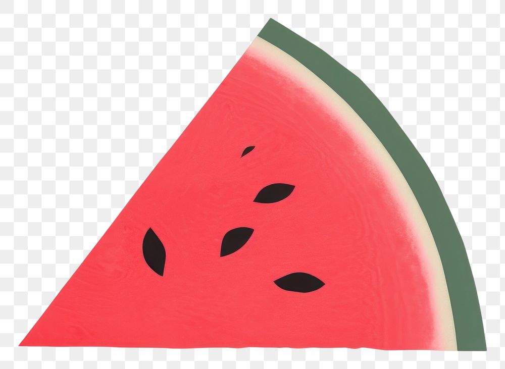 PNG Watermelon minimalist form shape fruit plant.