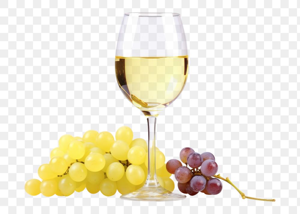 PNG Grapes glass wine yellow.