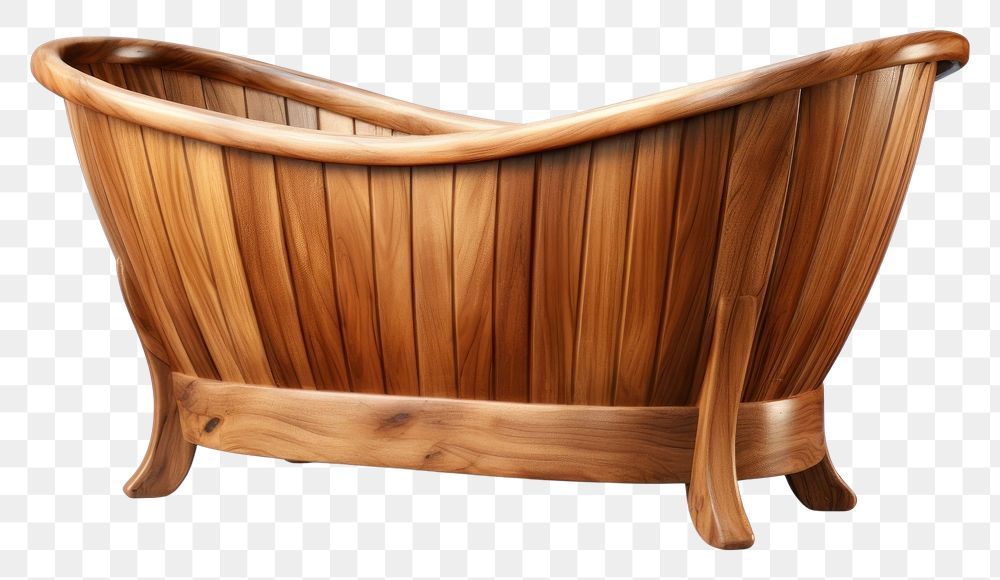 PNG  Bathtub furniture jacuzzi wood. AI generated Image by rawpixel.