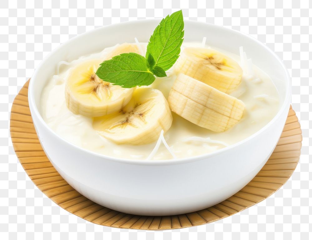 PNG Banana dessert banana cream.
