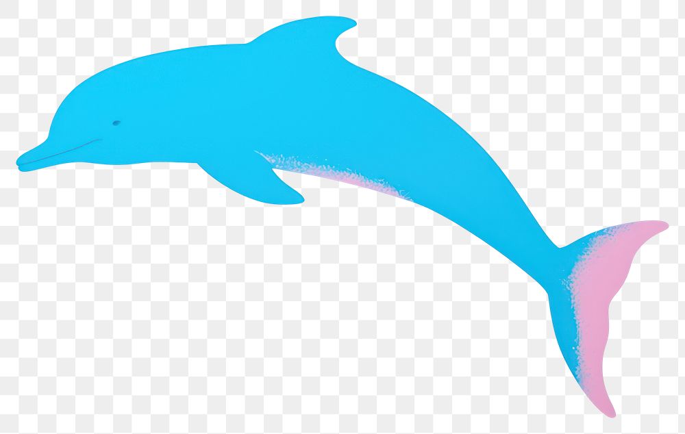 PNG Dolphin minimalist form animal mammal fish.