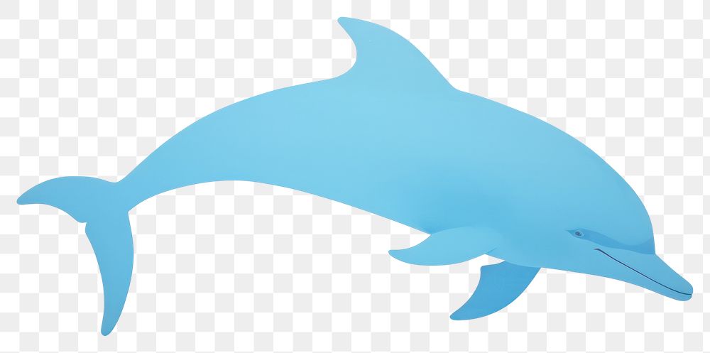 PNG Dolphin minimalist form animal mammal fish.