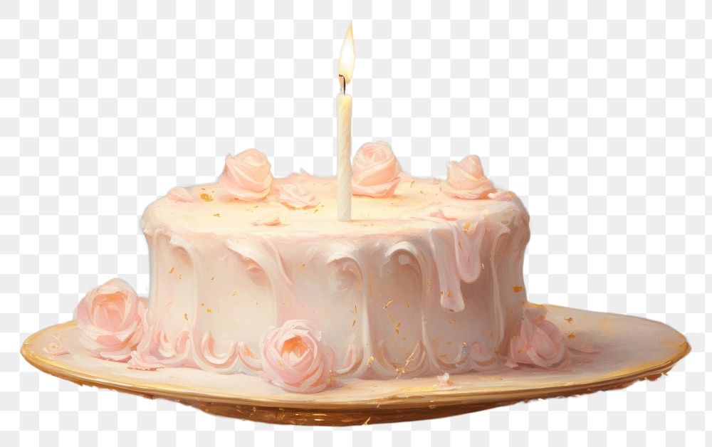 PNG  Birthday cake dessert icing food.