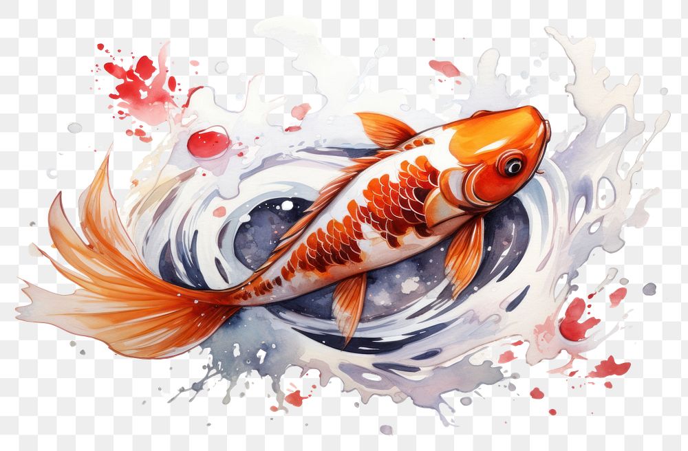 PNG  Koi fish animal carp goldfish.