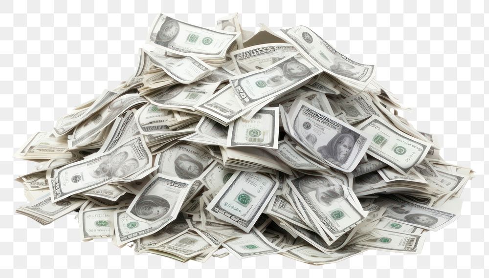 PNG  Money pile money backgrounds dollar. AI generated Image by rawpixel.
