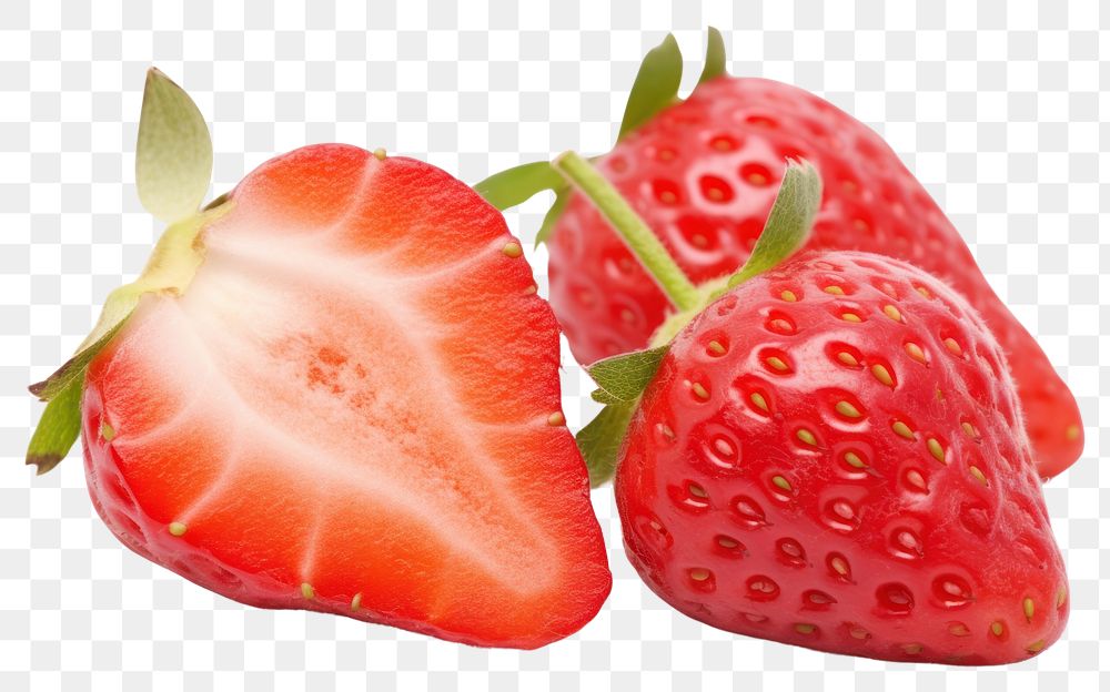 PNG  Strawberries strawberry fruit plant. AI generated Image by rawpixel.