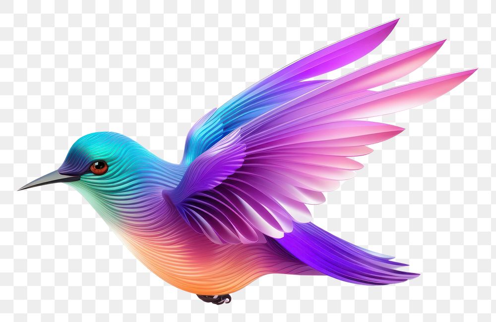 PNG  Bird icon iridescent animal beak white background.