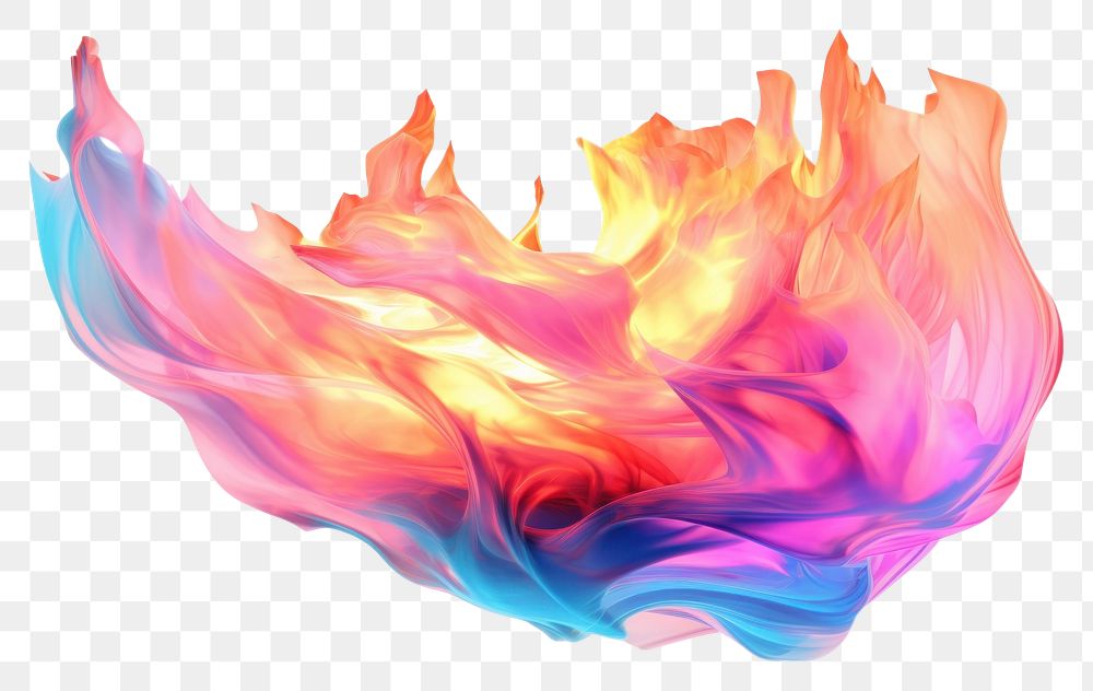 PNG  Burning fire iridescent pattern creativity fragility.