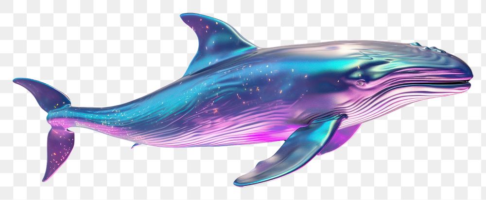PNG  Whale iridescent dolphin animal shark.