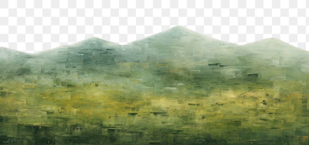 PNG  Hill background painting backgrounds outdoors.