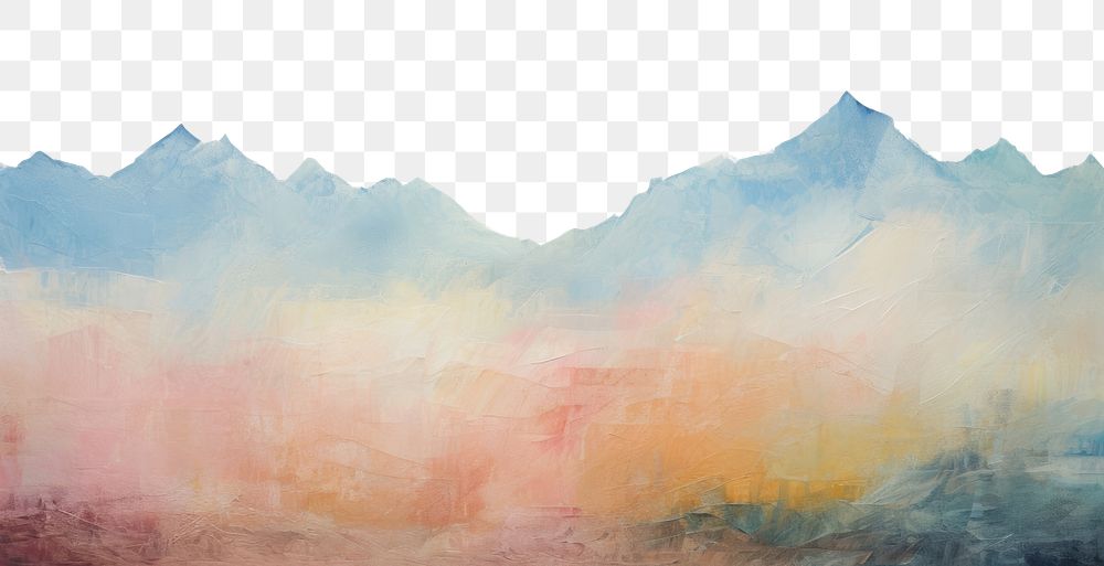 PNG  Mountain background painting backgrounds nature.