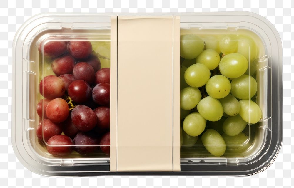 PNG Food box packaging mockup food grapes lunch.