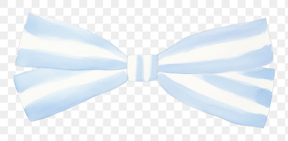 PNG Blue bows ribbons as line watercolour illustration white white background accessories.