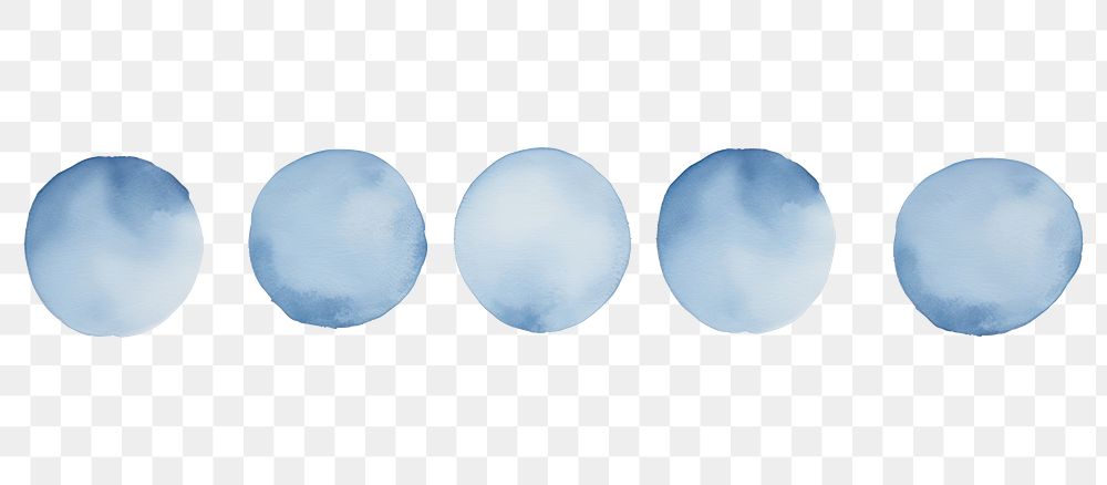 PNG Blue circles as line watercolour illustration white background accessories accessory.