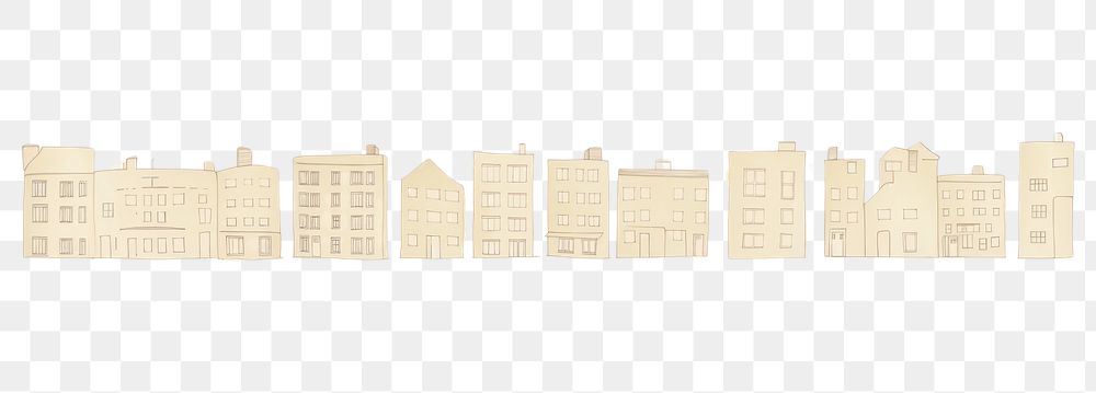PNG Buildings as line watercolour illustration city white background architecture.