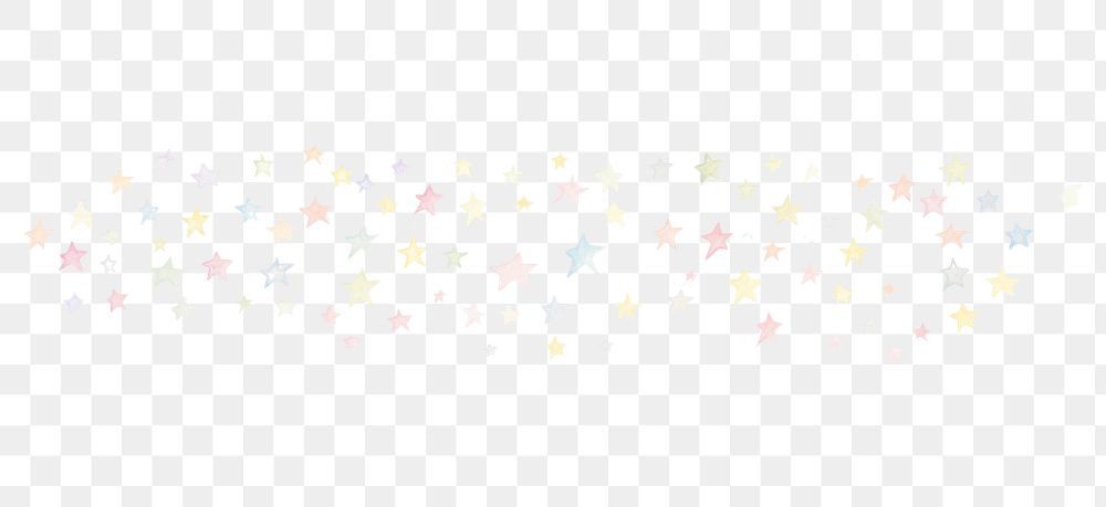 PNG Colorful stars as line watercolour illustration backgrounds confetti white.