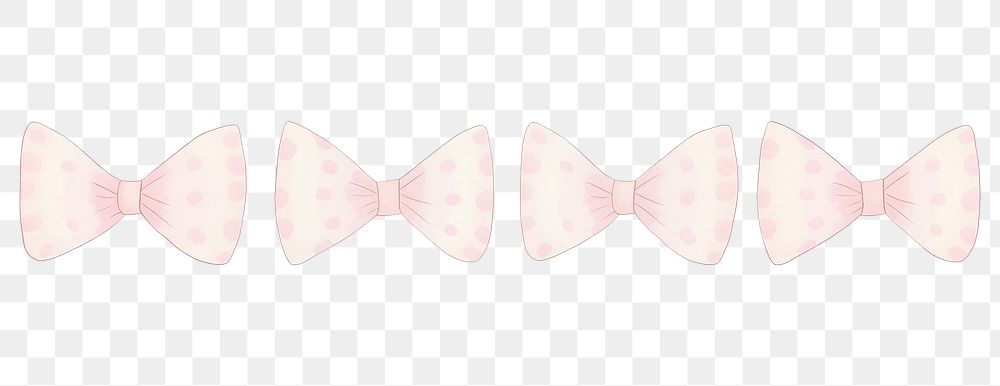 PNG Cute pink bows as line watercolour illustration white background accessories accessory.