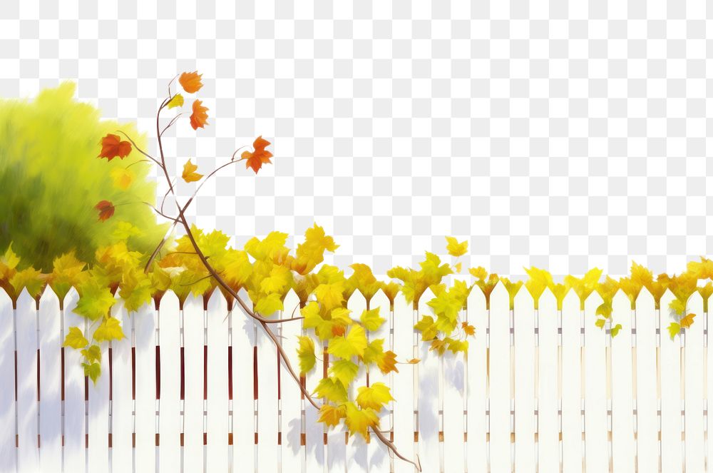 PNG Vine with house fence boarder outdoors nature white background.