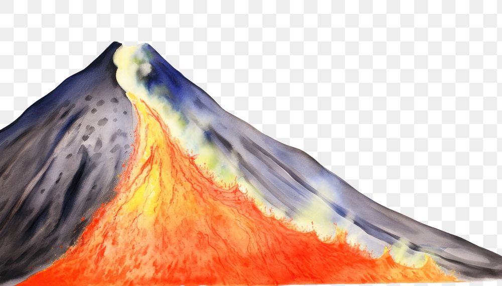 PNG Volcano boarder mountain nature lava.