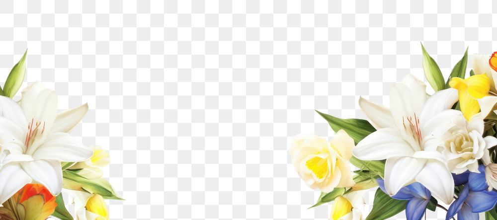 PNG White flower boarder backgrounds petal plant.