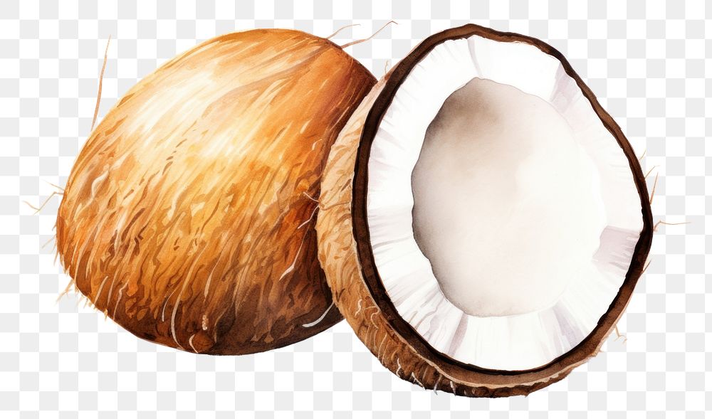 PNG Coconut tres boarder white background freshness chestnut.