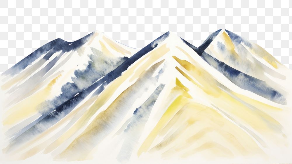 PNG Mountain in winter boarder backgrounds painting nature.