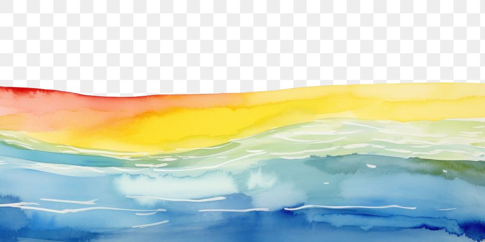 PNG Ocean boarder backgrounds painting nature.