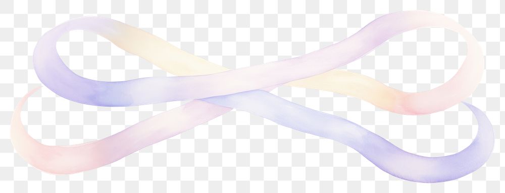 PNG Ribbons as line watercolour illustration backgrounds white background accessories.