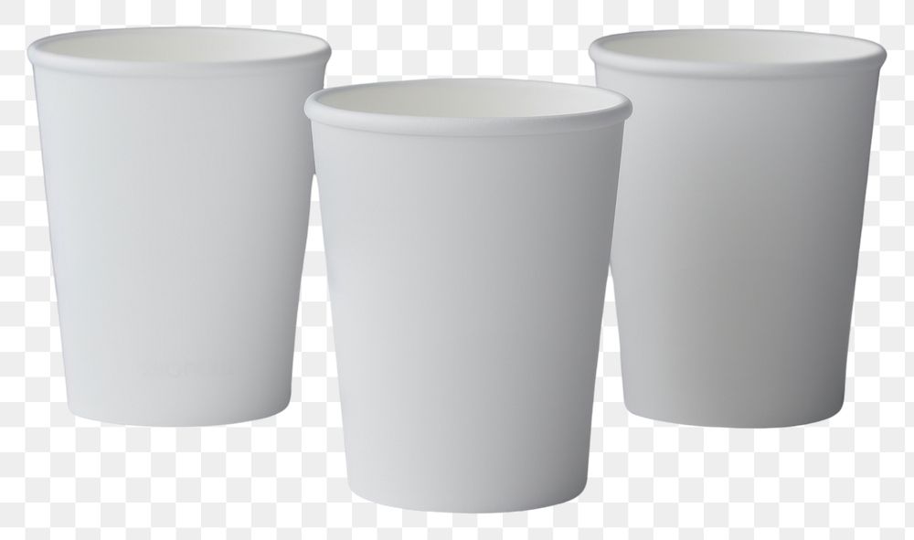 PNG Paper cup packaging mockup porcelain cylinder mug.