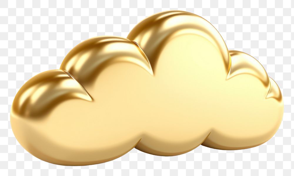 PNG Cloud gold cloud white background.