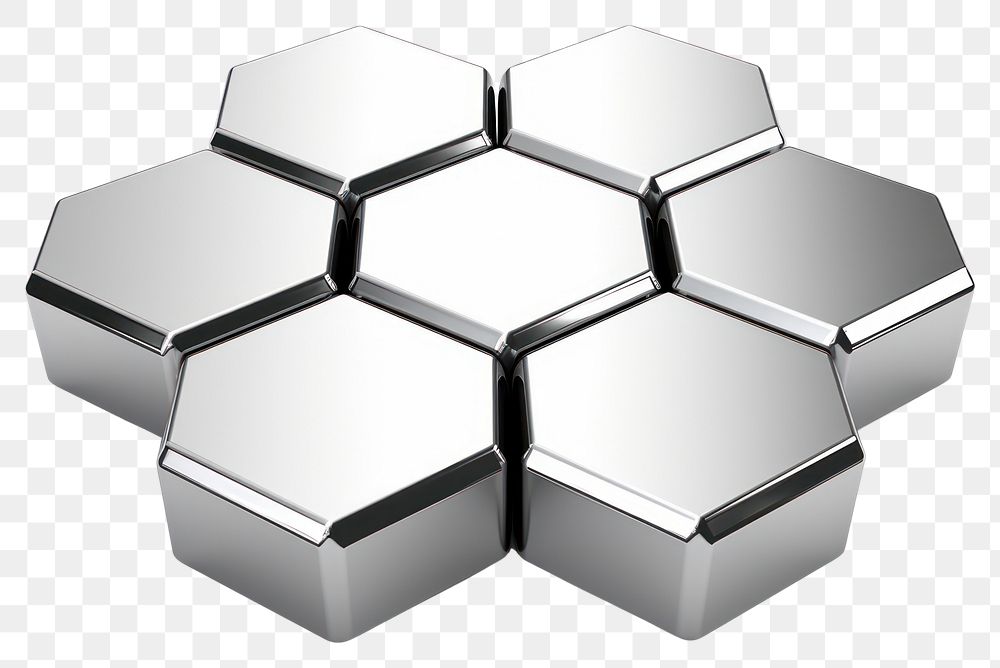 PNG Silver letterbox hexagon mailbox.