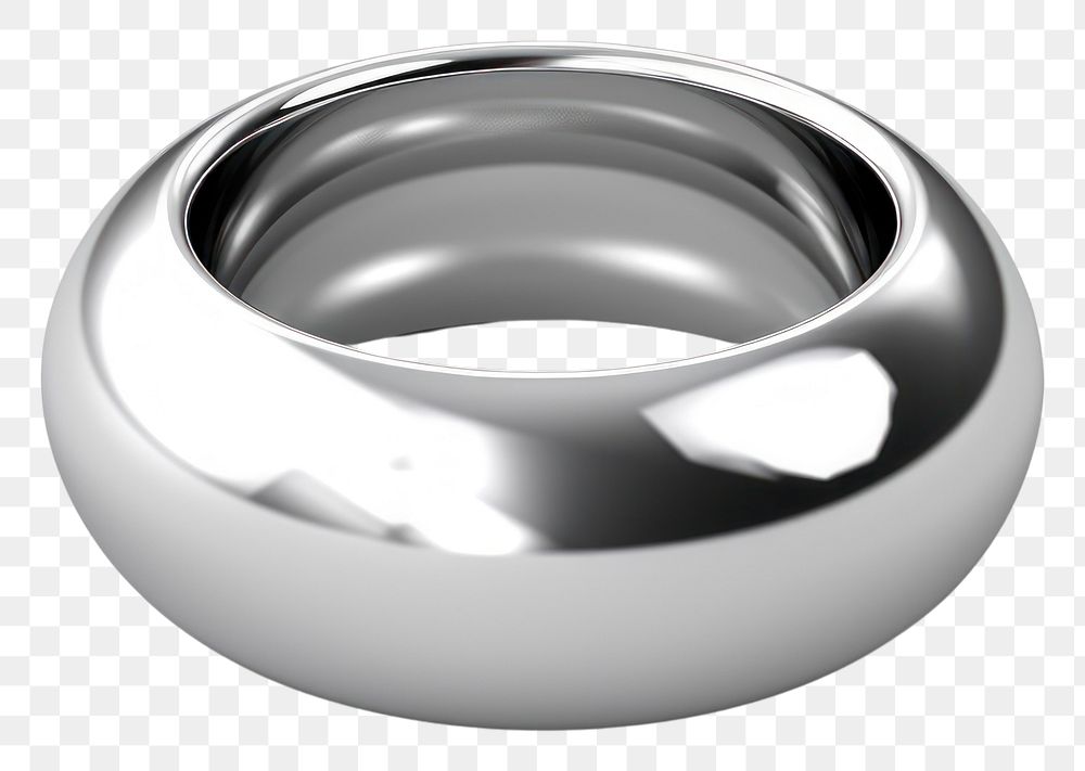 PNG Platinum jewelry silver ring.