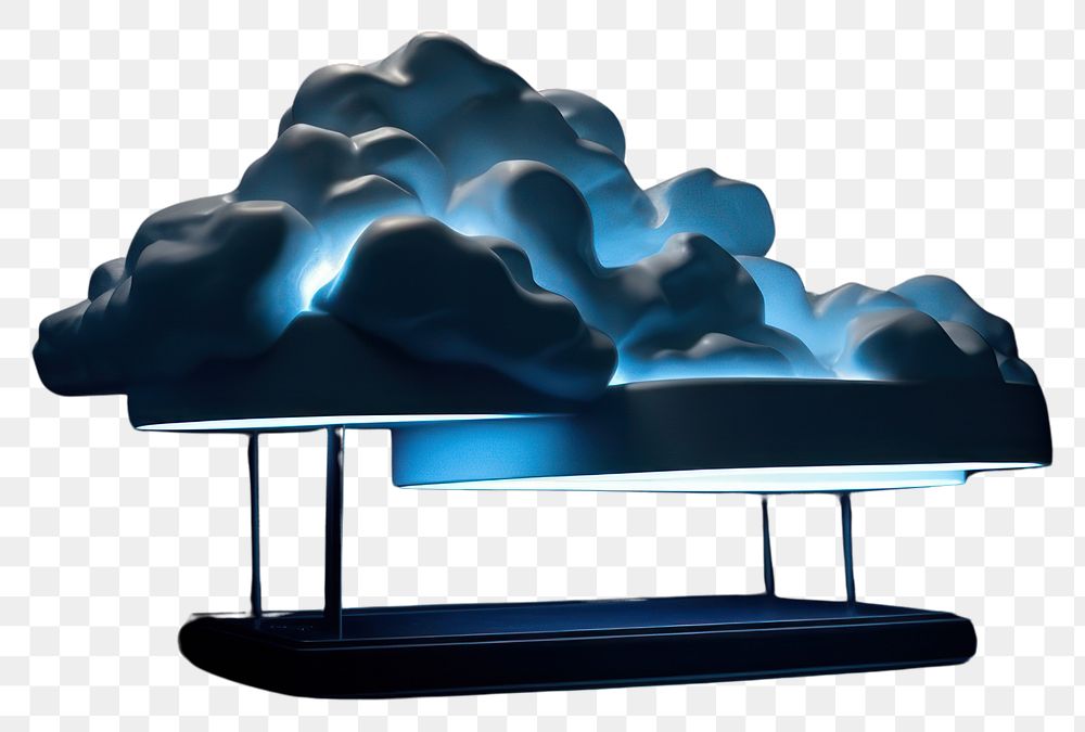 PNG Cloud technology lighting nature.