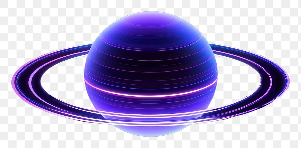 PNG Illustration the saturn neon rim light astronomy planet nature.