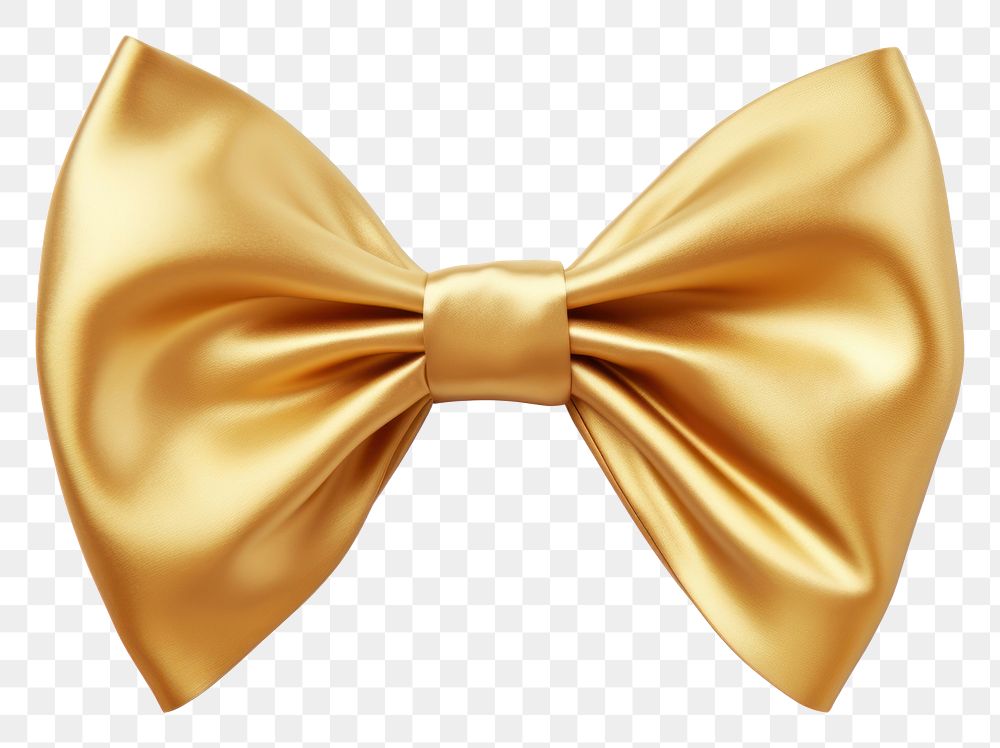 PNG Bow Ribbon ribbon gold white background.
