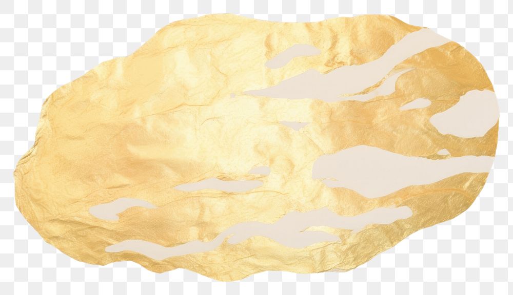 PNG Gold marble distort shape paper white background accessories.