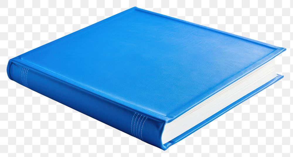 PNG Blue hard cover book blue white background publication.