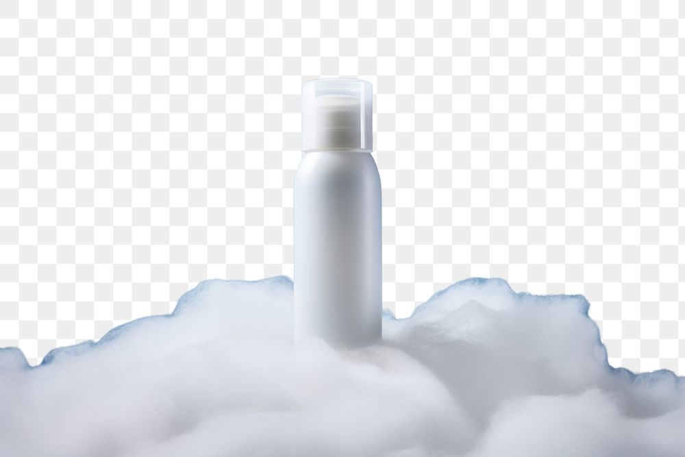PNG Bottle nature shaker cloud.