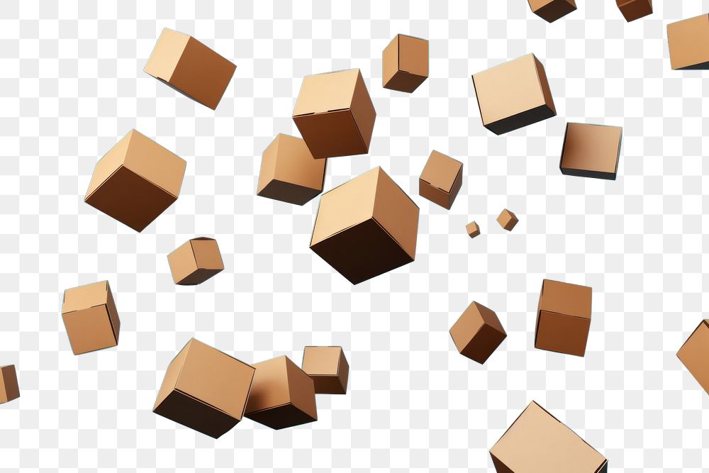 PNG  Brown cardboard boxes backgrounds carton blue. AI generated Image by rawpixel.
