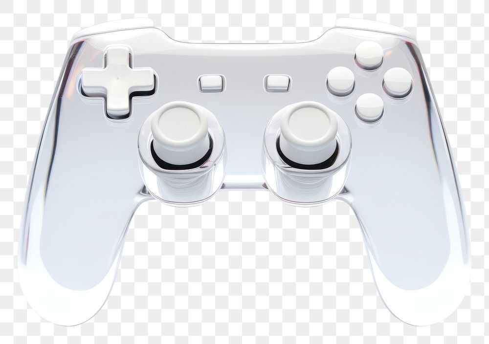 PNG Gaming white icon glass minimal joystick white background electronics.