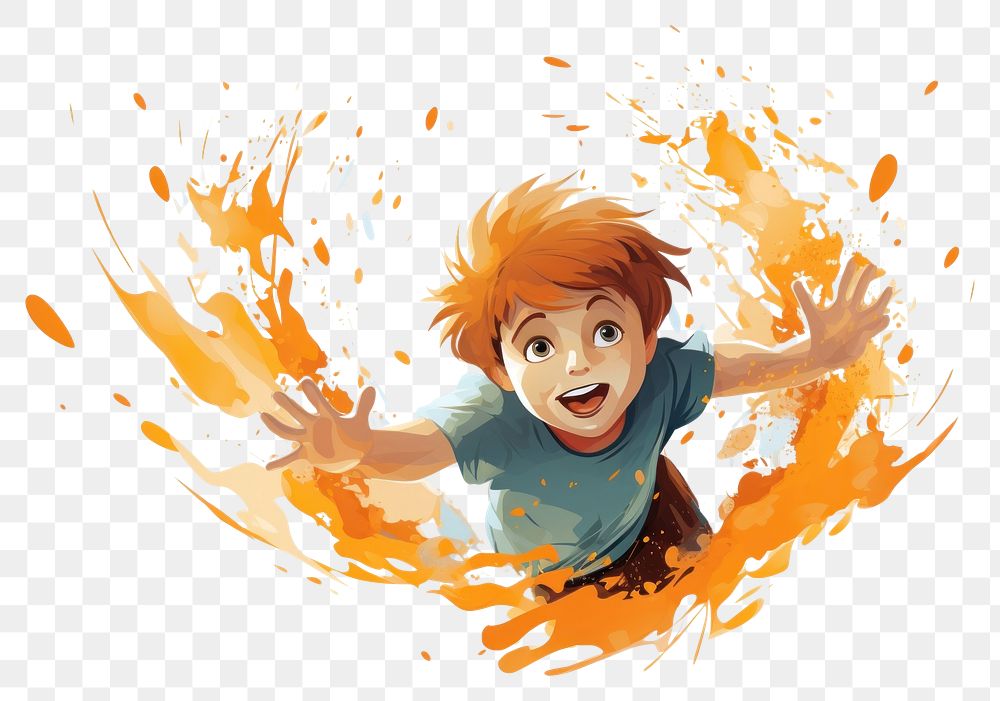 PNG  Child anime publication creativity. AI generated Image by rawpixel.